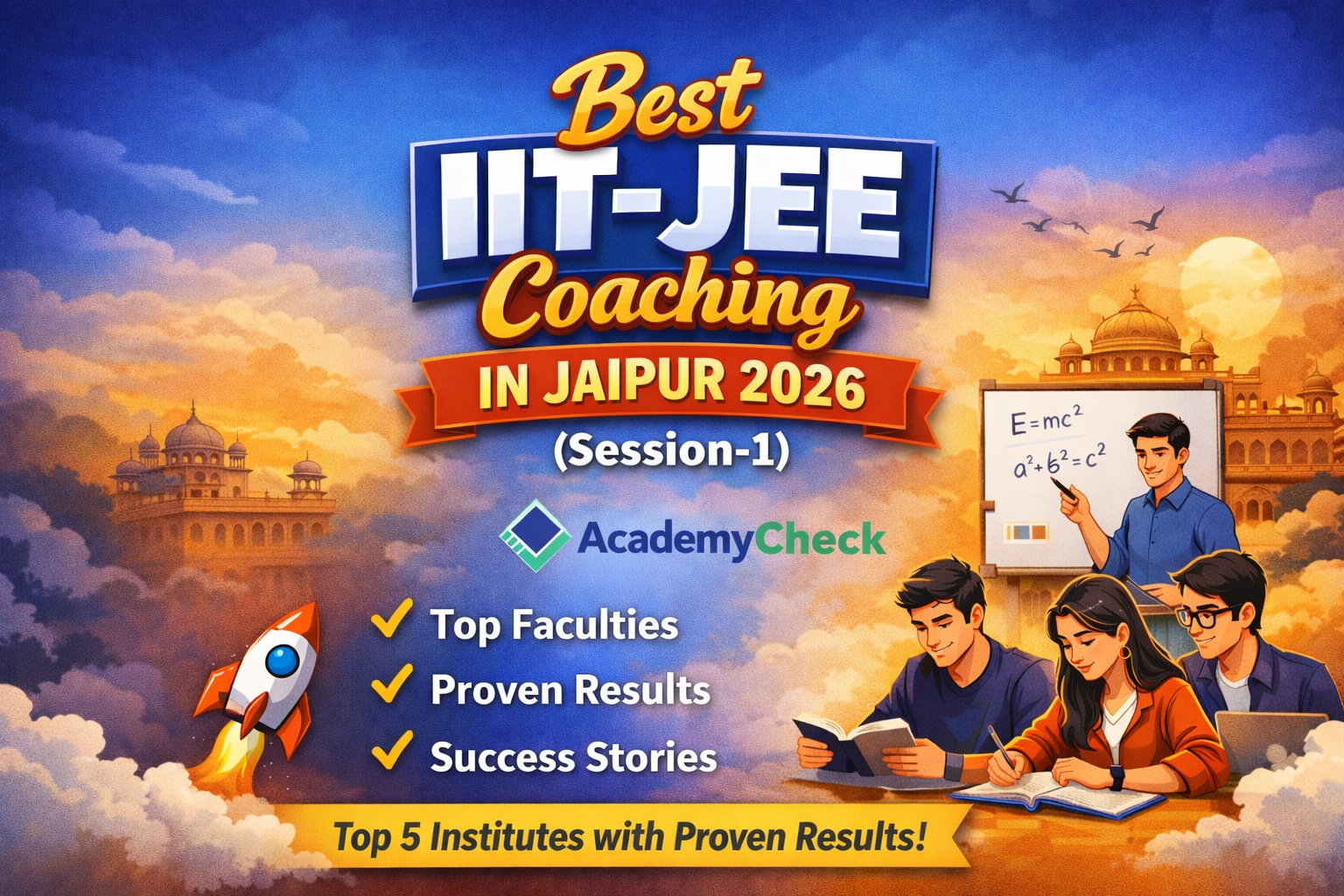 Best IIT-JEE Coaching in Jaipur 2026 (Session-1): Top 5 Institutes with Proven Results